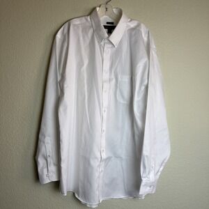 Joseph & Feiss Men's NWT White‎ Non Iron Size 18 Tall 36/37 Button Down